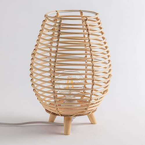 SKLUM Lampe de Table d'Extérieur en Bambou Andry -