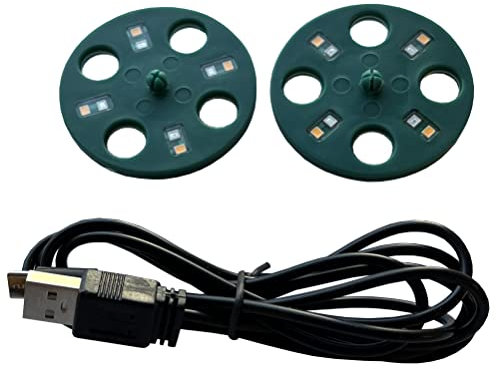 Selections Full Spectrum Grow Lights for Propagators With USB Power Connector - Pack of 2