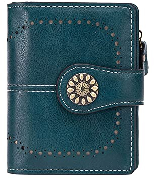 Portemonnaie Damen Gross,Kellner Geldbörse, Kellnerbörse, Geldbeutel, Damen Herren Portemonnaie mit Holster, Steck-Tasche und Kette mit großem Münzfach (Schwarz) Damen Geldbörse Leder Geldbeutel Damen