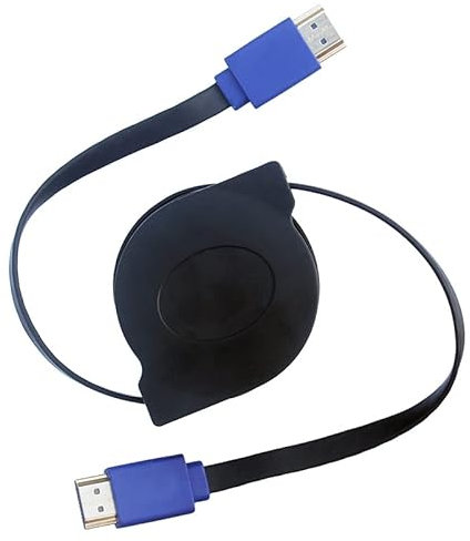Retráctil y extensible 1080P compatible con HDMI Cable 1m/1.8m 3D Cable Adaptador para proyectores Monitores TV LCD portátil para PS3 (1.8M)