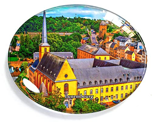 Luxembourg Magnet Fridge Refrigerator Freezer Magnet Sticker Souvenir Decorations Oval Crystal Magnet Kitchen Whiteboard