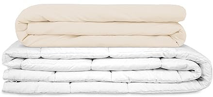 TherapieDecken - Basic Gravity Gewichtsdecke für Erwachsene Weighted Blanket Schwere Decke Für besseren Schlaf, Sand, Größe: 135x200 cm 8 kg