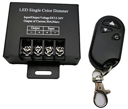 HASMI DC12-24V 30A. Uscita Singolo Canale PORTATO Dimmer Dimmer 3Key Wirels RF. Telecomando for Singolo Colore 5050 3528 PORTATO Nastro di Corda