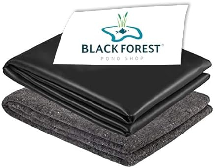 Black Forest Pond Shop Teichfolie mit Vlies - Teichfolie 3 x 4 m aus EPDM Folie mit Teichvlies 300 g/m² für Teich Schwimmteich Gartenteich Badeteich - Teichfolie 1mm kaufen