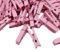 Yurosiay 100 mollette in legno colorate da 3,5 cm, piccole mollette in legno, mini mollette in legno, mollette in legno colorate per foto, cartoline, lettere, fai da te, rosa