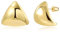 BOUTIQUELOVIN Dicke Tropfen Ohrringe Gold Dreieck 14K Statement Goldener Ohrringe Geschenk für Frauen Freundin Mama Mädchen