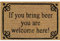 AP Supplies Rubber-Backed Coir Door Mat 40cm x 60cm - Durable, Non-Slip, Eco-Friendly, Absorbent Coir Mat for Indoor/Outdoor, Entrance, Floor (IF YOU BRING BEER YOU ARE WELCOME HERE!)