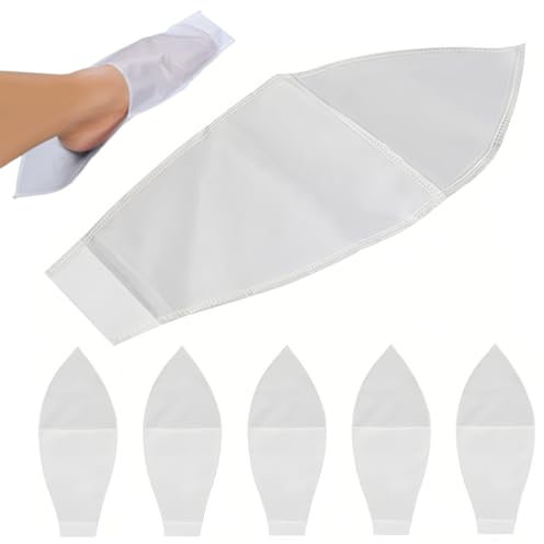 KOLZEMV 6 PCS Offene Zehen Kompressionssocken, Fußgleiter Anziehhilfe für KompressionsstrüMpfe mit Offener Spitze, Sockenanziehhilfe, Strumpf Anziehhilfe, für ältere Menschen, Behinderte