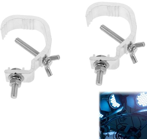 Abrazaderas de Luz de Escenario, Abrazaderas para Luces de Luz, Abrazadera para Luz De Escenario, Ganchos Abrazadera Luces Escenario, Abrazadera de Aleación de Aluminio Resistente, 2 Piezas