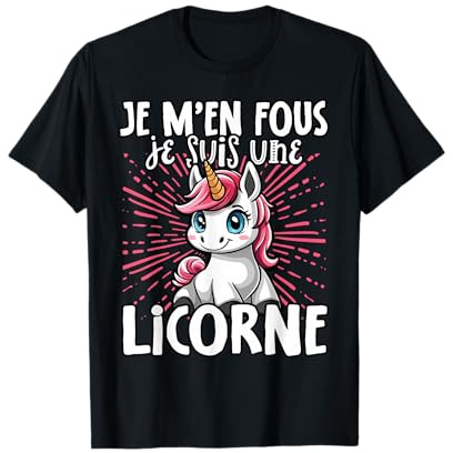 Je M’en Fous Je suis Une Licorne - Licorne Douce T-Shirt