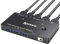 YOUTINGHDAV KVM Switch 2 PC 1 Monitor 8K@60Hz 4K@120Hz, USB 3.0 KVM Switch HDMI 2.1 HDCP 2.3 per 2 computer condividono tastiera mouse, con Wired Remote