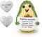 Glamifyr Positive Avocado,Pocket Hug Avocado Geschenke Avocado Kuscheltier Avocado Plüschtier,Aufmunterung Karte Motivationsgeschenke Positive Geschenke Gute Besserung Geschenke Glücksbringer Kinder