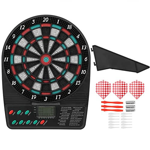 Sustvita Automatic Scoring Digital Dartboard Electronic Soft Tip Dartboard mit Spielen und LCD -Display für Unterhaltung für Heimspielzimmer