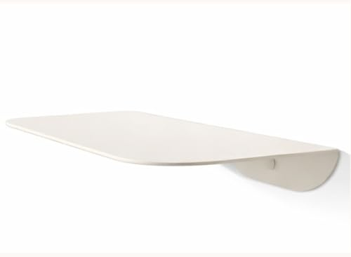 Audace Orizzonte – Mensola da Muro di Design 30x15 cm, Portata 10 kg, Bianco Opaco | Mensole da Muro per Ingresso, Bagno, Soggiorno | Made in Italy