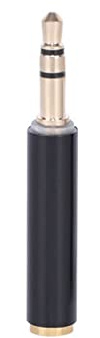 Western Gadget® Connettore per microfono TRRS da 4 poli a TRS a 3 poli maschio da 3,5 mm per fotocamere, registratori con jack microfono TRS - Convertitore adattatore femmina a 3 poli maschio a 4 poli