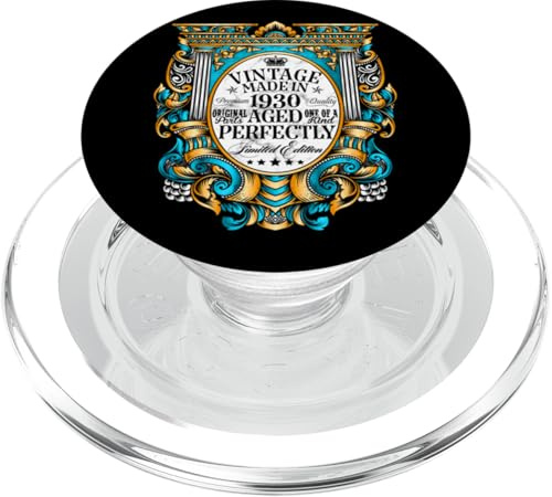 Vintage 96. Geburtstag Dekorationen Vintage 1930 96 Jahre alt PopSockets PopGrip für MagSafe