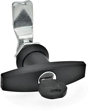 Ganter Normelemente GN 115-SCT-14 115-SCT-14-Verriegelung mit Zylinderschlüssel, Betätigung mit T-Griff, Riegelabstand A: 14mm