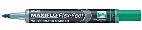 Pentel MWL5SBF-DX Maxiflo Flex-Feel Whiteboard-Marker Grün