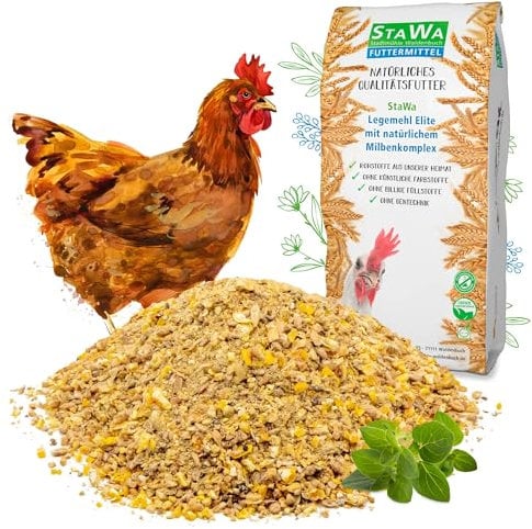 STAWA Legemehl Elite, mit natürlichem Milbenkomplex, Hühnerfutter, 25 kg