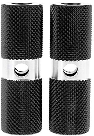 Tenlacum Stunt-Scooter Pegs Legierung Zylinder Fahrrad Achse Fußrasten 3/8 Zoll 10 mm (schwarz)