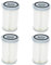 Wessper Paquete de 4 Filtro HEPA para Electrolux. Reemplaza a EF75B, AEF75B, F120