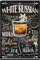 schilderkreis24 - Blechschilder Cocktail Rezept Deko Metallschild Schild für alle Bar Theke oder Pub Besitzer Geschenk zum Geburtstag oder Weihnachten 20x30 cm (White Russian)