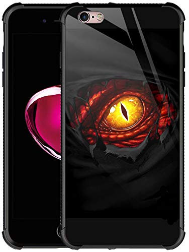 CARLOCA Compatible with iPhone 6S Case,iPhone 6 Cases for Girls Women Boys Men Young,Red Dragon Eye Pattern Design Shockproof Anti-Scratch Case for iPhone 6/6S