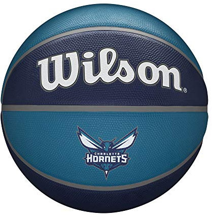 Wilson Basketball NBA TEAM TRIBUTE, CHARLOTTE HORNETS, Outdoor, Gummi, Größe: 7