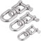 Manilles Rotatives Marines, Yctze Heavy Duty 304 en Acier Inoxydable à Anneau Pivotant Snap Rolling Manille Dispositif de Remplacement