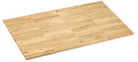 EICHE Mosaikparkett Natur Parallel, 1 Verlegeeinheit unbehandelt Massivparkett