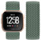 Vozehui Geflochtener Solo Loop Armband Kompatibel mit Fitbit Versa Armband/Fitbit Versa 2 Armband, Elastisches Soft Nylon Sport Ersatzband für Fitbit Versa 2/Fitbit Versa/Versa Lite, Damen Herren