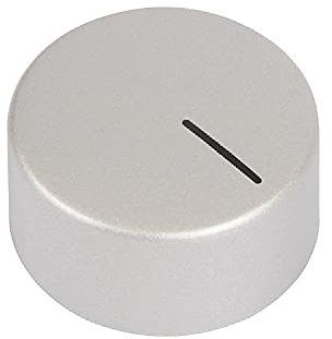sparefixd Stainless Steel Control Knob Silver for AEG Hob
