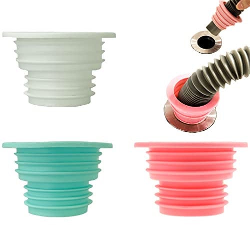 6 Stück Abflussrohr Schlauch Dichtung Deodorant Waschmaschine Abfluss Abkanalsplitter Dichtungsring Stecker Zubehör für Badezimmer Wäsche Waschmaschine Waschmaschine