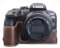 MUZIRI KINOKOO EOS R10 Protective Case PU Leather - Compatible for Canon EOS R10 Mirrorless Camera - Half Bottom Case with Grip Design - Coffee
