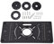 Router Table Insert Plate Table Benches Router Plate Aluminum Alloy Jig Saw Trimmer Router Table Insert Plate, Black