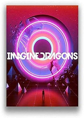 Poster Imagine Dragons Music Group Poster, Foto, Porträt, Bilder, Wandkunst, Leinwand, Malerei, Poster Und Drucke, Heimdekoration 50X70Cm Kein Rahmen