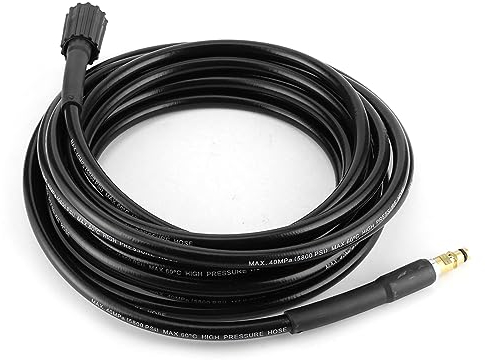 Headerbs Car Washer Hose, 40MPa 5800PSI Auto Washer Hose High Pressure Water Cleaning Rubber Pipe Pressure Washer Hose Replacement for KARCHER K2 K3 K4 K5 (8 Meters)