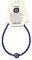 Evil Eye Bracelet with 2 Gold Beads Each Side (Blue)