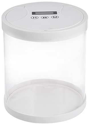 Comphic Electronic Time Lock Box Lock Container Multi Function Time Lock Box Bin for Toys Mobile Phones No Battery White