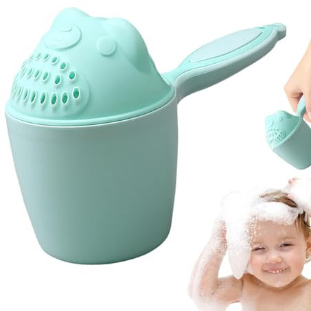 RCYF Shampoo Rinse Cup, Bath Jug For Baby Washing, Cute Cartoon Shampoo Cup, Lovely Washing Baby Hair Rinse Cup Rinser Shower Sprinkler Spoon Bathroom Accessories