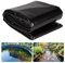 Dtyubfg Teichfolie schwarz HDPE - Premium PVC Teichfolie schwarz - 4 m x 3 m/PVC Folie schwarz auch geeignet als Hochbeet Folie wasserdicht