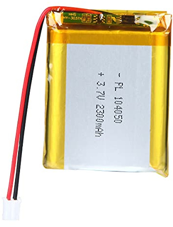 3.7V 2300mAh Battery 104050 Lithium Polymer Ion Rechargeable Li-ion Li-Po Battery with 2P PH 2.0mm Pitch Connector