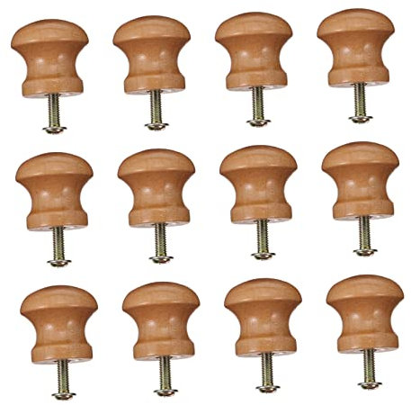 Artibetter 24pcs Wooden Furniture Handles Simple Pull Handles for Cabinets and Tv Units Easy Installation Design for Home Decor