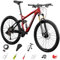 27.5 Zoll Mountainbike mit Aluminiumrahmen, 27 Gang, Leichtgewichts-MTB Mountainbike, Höhenverstellbar Softail-Mountainbike, Aluminium Rennrad für Mädchen Jungen Herren und Damen A-26,27-Speed