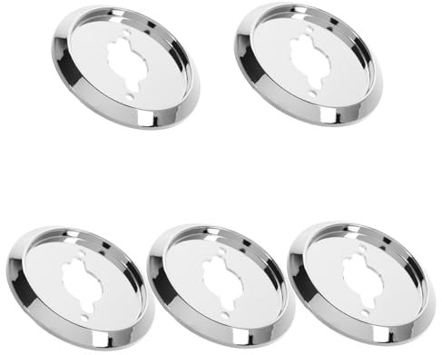 TOBBOMEY 5pezzi Base in Plastica Per Manopola Interruttore Rotante Per Cucina a Gas Sostituzione Per Barbecue Grill Cucina a Gas Argento Facile Da Installare