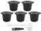 Youdefa 5 Capsules RéUtilisables Filtre à Capsules de Café Rechargeable avec Machines à Café avec Brosse à CuillèRe à Café