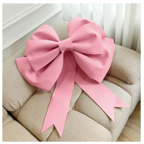 Fiocco decorativo per fai da te, fiocco gigante, grande fiocco rosso, per auto, matrimonio, feste, auto, San Valentino, Natale, regalo decorativo, rosa, 50 cm