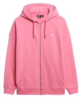 Superdry Damen Studios Kapuzenjacke mit Reißverschluss Azalea Pink 44