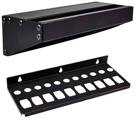 2 Pièces Support à Outils Mural, Support à Pinces à 21 Trous, Peut Accueillir une Variété de Pinces, Support à Marteaux Pouvant Stocker 6 à 10 Pièces, Adapté aux Ateliers, Hangars, Garages (Noir)