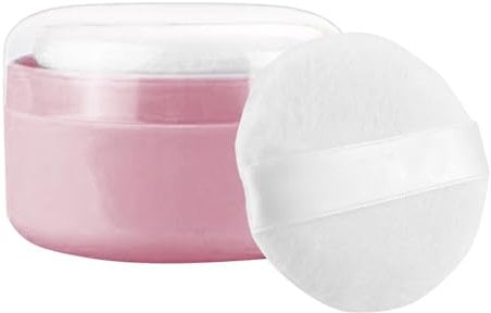 Maodom Body Powder Puff and Container,Children Talcum Storage Box - Body Powder Puff and Container for Bath and Travel, Ideal for Women and Baby